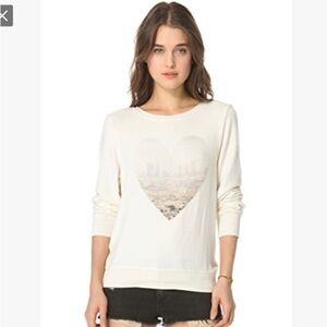 Wildfox LA skyline heart sweater